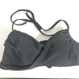 Victoria Secret Black Pushup Halter Bikini Top